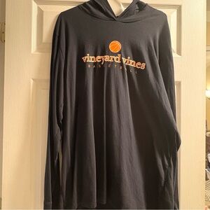 Vineyard Vines Men’s Black Long Sleeve Hooded Tshirt